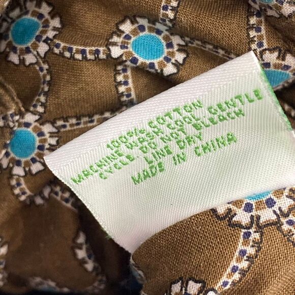 Vera Bradley Women's Multicolor Quilted Cotton Drawstring Cinch Bucket Bag - Picture 11 of 13